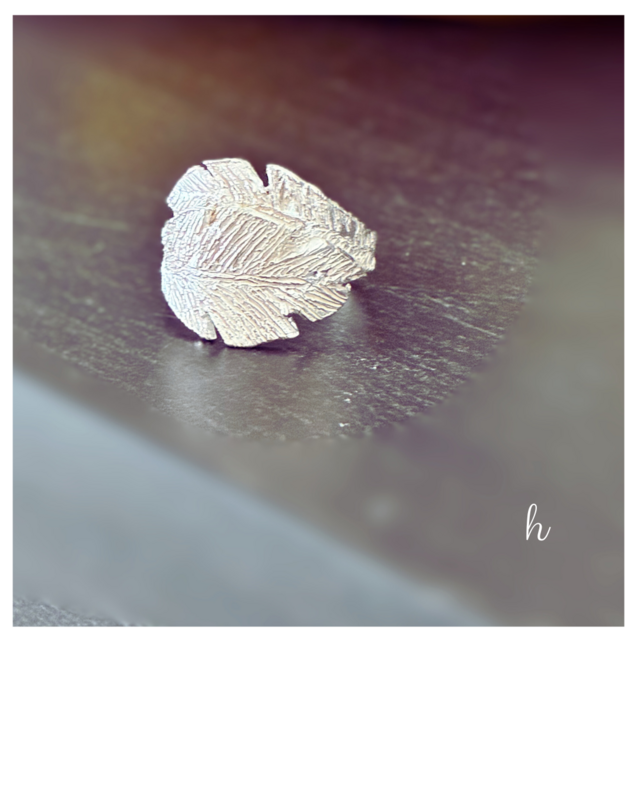 leafシルバーラップリング