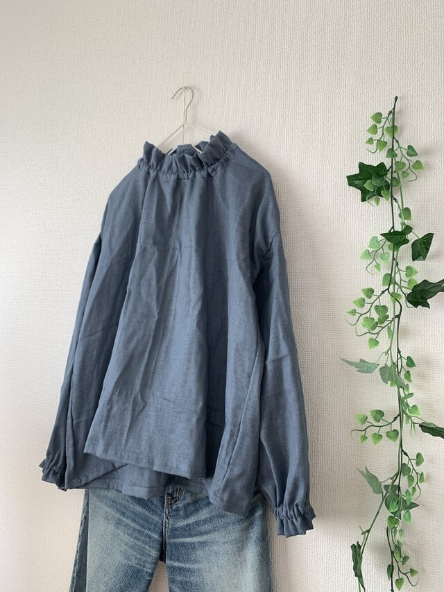 ARTS＆SCIENCE スタンドカラーボックスプルオーバーシャツ