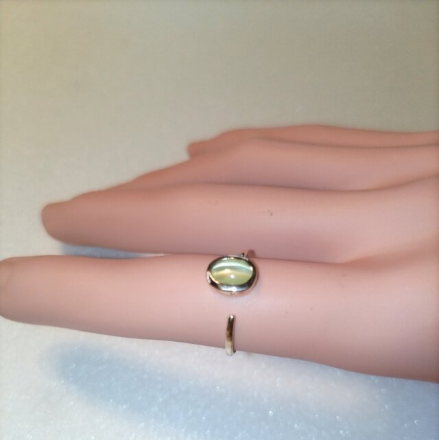 K10 クリソベリルキャッツアイのリング | iichi 日々の暮らしを