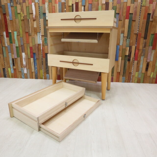 隠し収納付チェスト　ハンドメイド　02163 隠し収納付チェスト ハンドメイド 02163