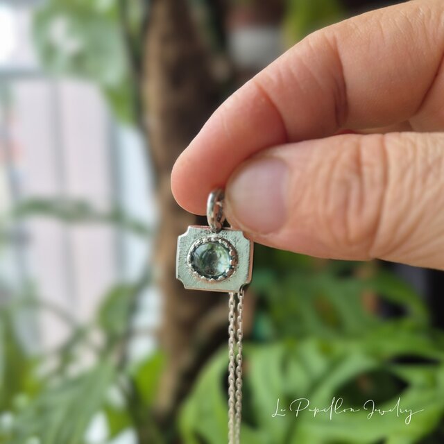 Cadre ブルートルマリン シルバーネックレス | iichi 日々の暮らしを