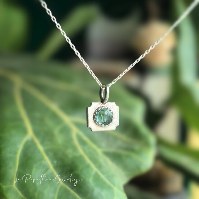 Cadre ブルートルマリン シルバーネックレス | iichi 日々の暮らしを