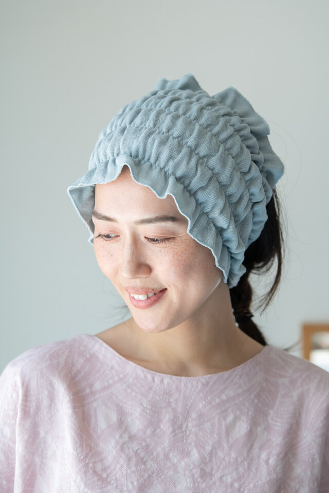 幅広ヘアーバンド Organic Cotton 3重ガーゼ【ジュニパーベリー染】