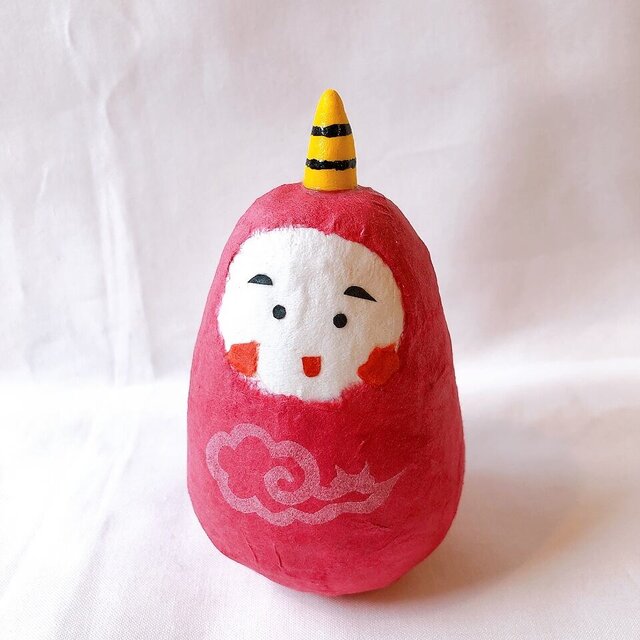 起き上がりこぼし/張り子だるま/ピンク鬼