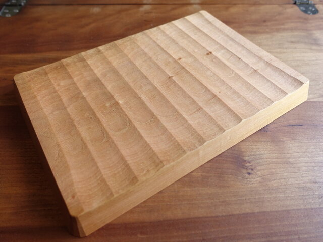 我谷盆風　隅入角盆　ケヤキ材　約30cm×約20cm 我谷盆風 隅入角盆 ケヤキ材 約30cm×約20cm