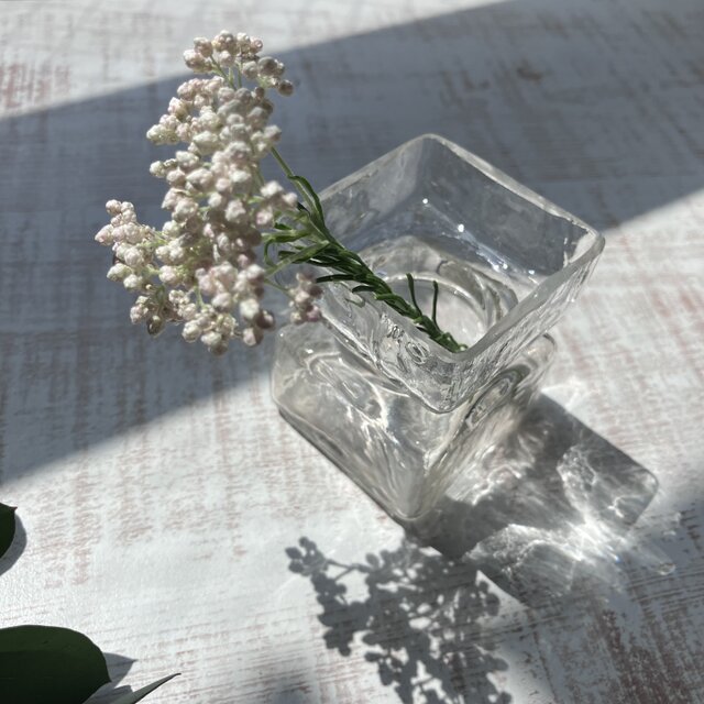 Pala＊氷のゆらぎの花瓶＊北欧＊クリア／XS／リーヒマエンラシ／花瓶