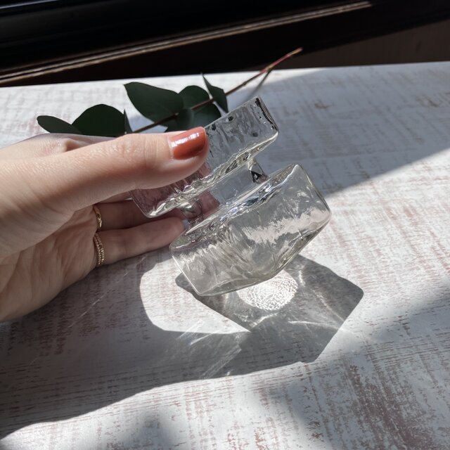 Pala＊氷のゆらぎの花瓶＊北欧＊クリア／XS／リーヒマエンラシ／花瓶