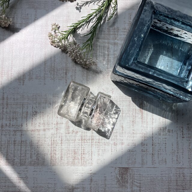 Pala＊氷のゆらぎの花瓶＊北欧＊クリア／XS／リーヒマエンラシ