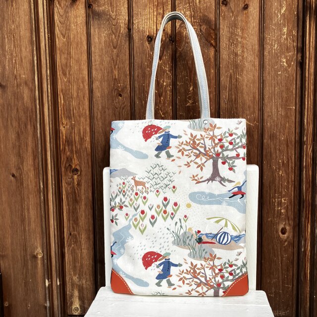 A4収納手提げバッグ　北欧の物語4