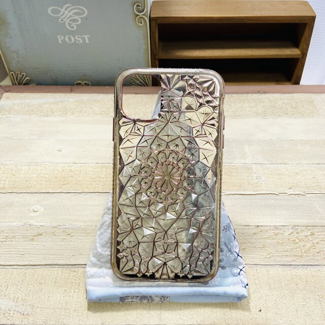 z369⚫︎スマホスタンド＆ポーチ （ミナペルホネン刺繍生地使用