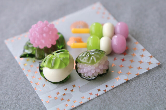 ハンドメイドミニチュア　和菓子色々できました e493382f24e97e8286caa782df10d2