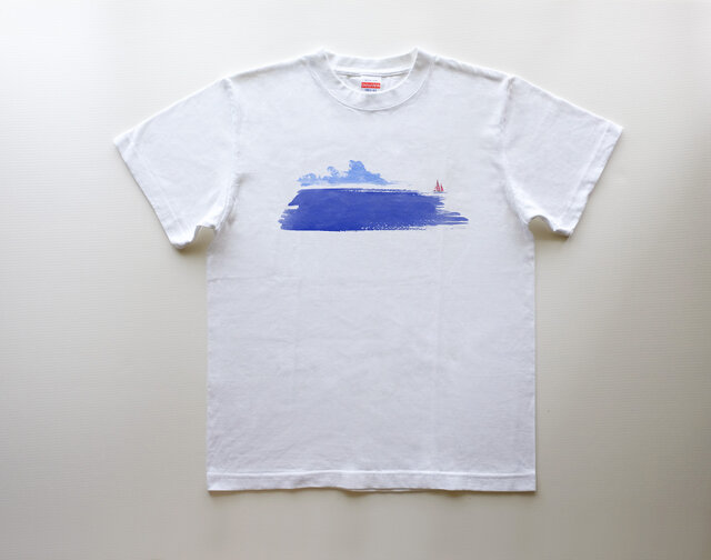 海 5.6oz -white- Tシャツ メンズ/青 ブルー ヨット | iichi 海 5.6oz -white- Tシャツ メンズ/青 ブルー ヨット | iichi