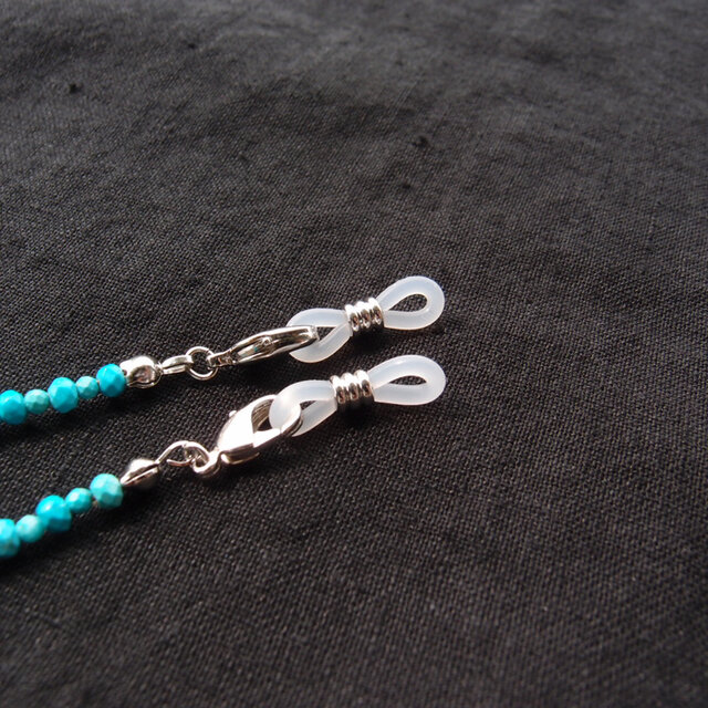 Glasses Code】Magnesite Turquoise / 2way グラスコード ネックレス