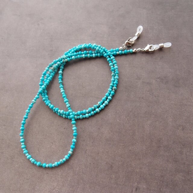 Glasses Code】Magnesite Turquoise / 2way グラスコード