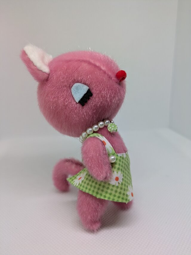 ぬいぐるみ☆レトロなネコさん☆ワンピース☆ | iichi 日々の暮らしを