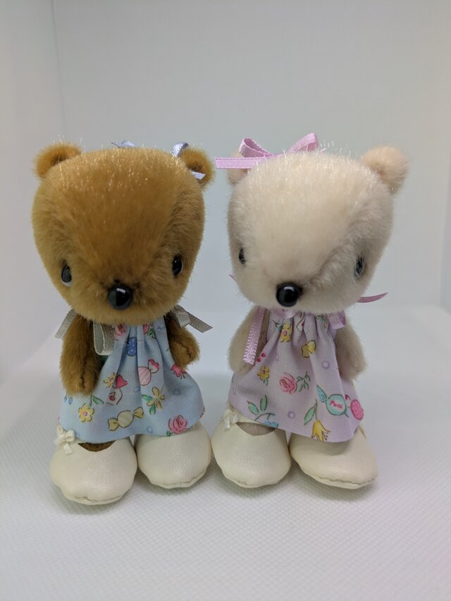 ぬいぐるみ☆おめかしくまさん☆ブラウン | iichi 日々の暮らしを