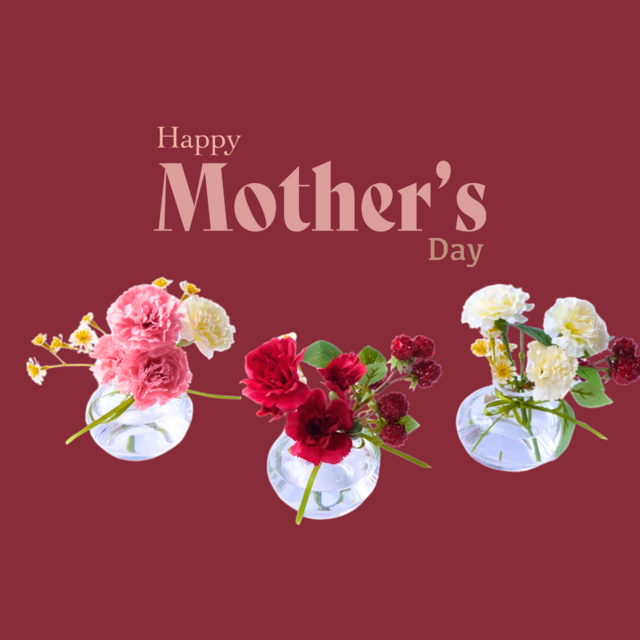 選べる3色｜カーネーション一輪挿し｜母の日ギフトに｜アーティフィシャルフラワー（造花）