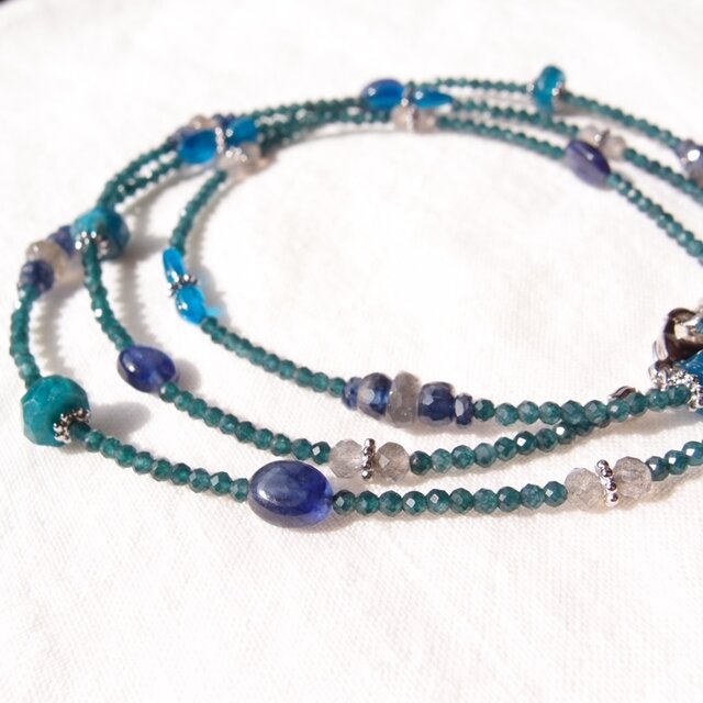 Glasses Code】BlueGreen / 2way グラスコード ネックレス兼用（眼鏡