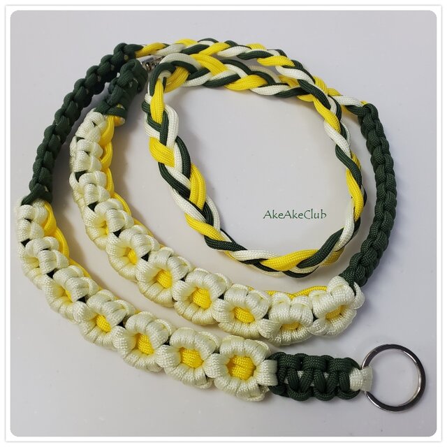 スマホショルダー＊越前水仙＊パラコード