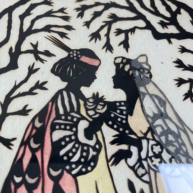 立体画 鳩を見つめる少年少女 ビンテージ雑貨 イタリア 立体額 レリーフ絵画壁飾 立体画 鳩を見つめる少年少女 ビンテージ雑貨 イタリア 立体額
