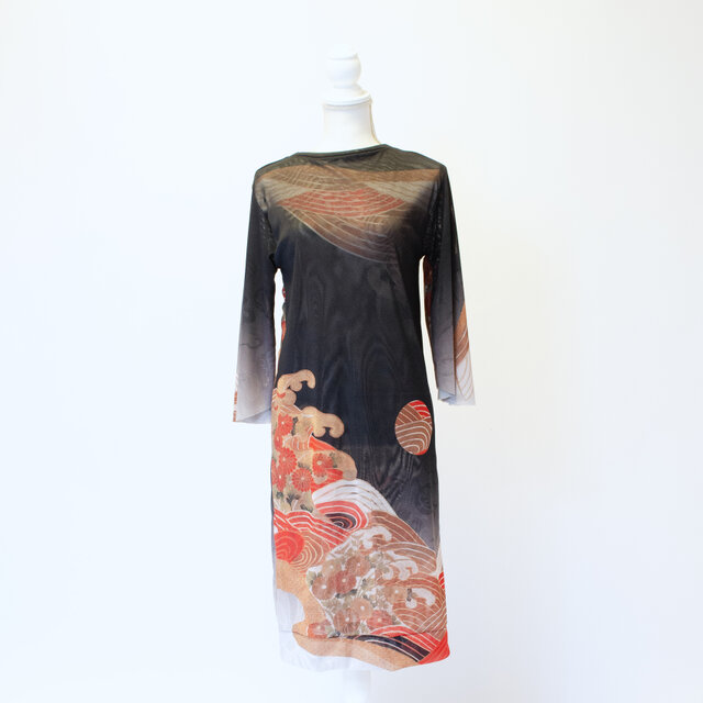 【完成品】O5 みなも満月 波しぶき ワンピース