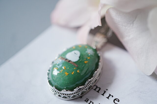 龍の波動を込めたグリーンアベンチュリン‪ネックレス 天然石グリーン‬