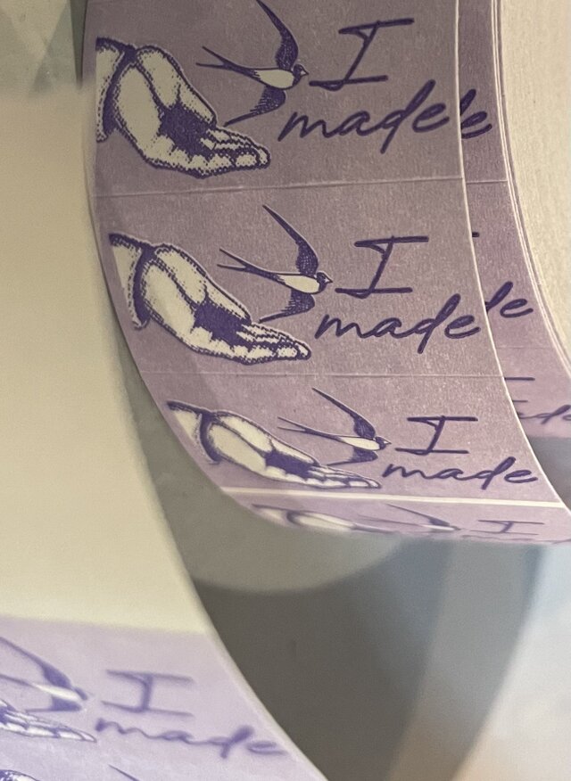 飛び立つツバメのペーパーシール　180枚