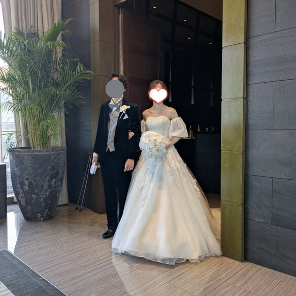 ウェディングドレス プリンセスラインドレス ミモレ丈