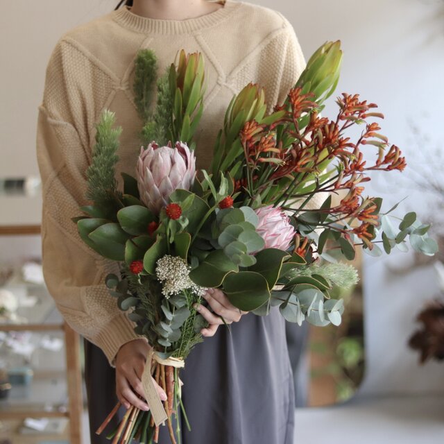 ドライフラワーになる花束 おまかせ 母の日 | iichi 日々の暮らしを