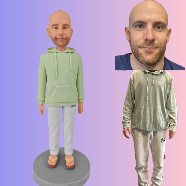 オーダーメイド 似顔絵 フィギュア 男性|写真 から フィギュア|自分の人形を作る|名入れギフト 上司 誕生日 退職