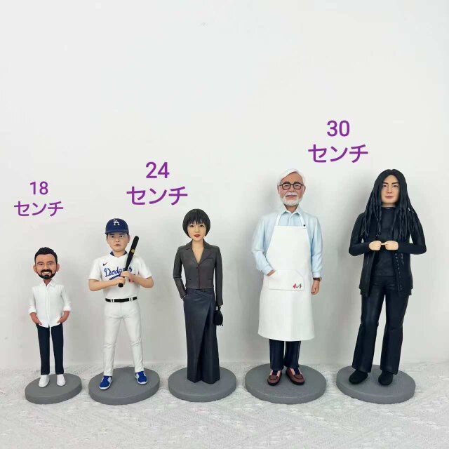 オーダーメイド 似顔絵 フィギュア 男性|写真 から フィギュア|自分の人形を作る|名入れギフト 上司 誕生日 退職