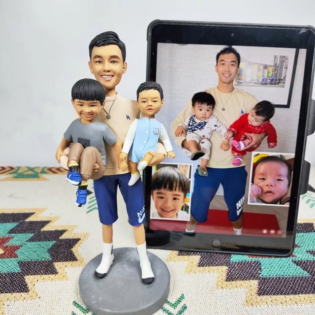 オーダーメイド 似顔絵 フィギュア 男性|写真 から フィギュア|自分の人形を作る|名入れギフト 上司 誕生日 退職