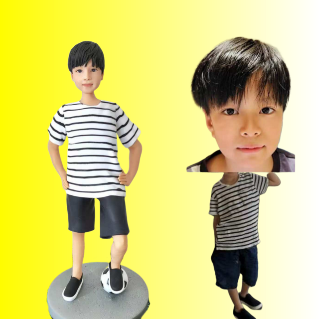 オーダーメイド 似顔絵 フィギュア 子供|写真 から フィギュア|自分の人形を作る|名入れギフト 誕生日 出産祝い