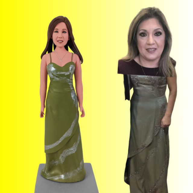 オーダーメイド 似顔絵 フィギュア 女性|写真 から フィギュア|自分の人形を作る|名入れギフト 友達 誕生日 昇進