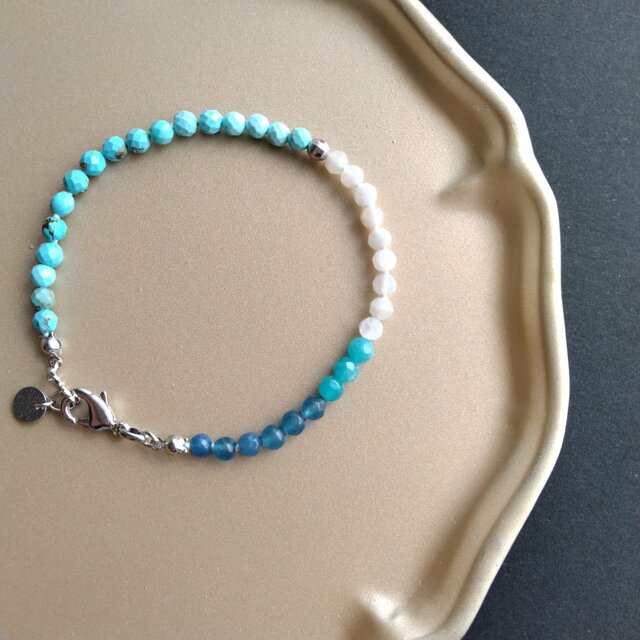 【再販】[ブレスレット] summer blue mix / SV