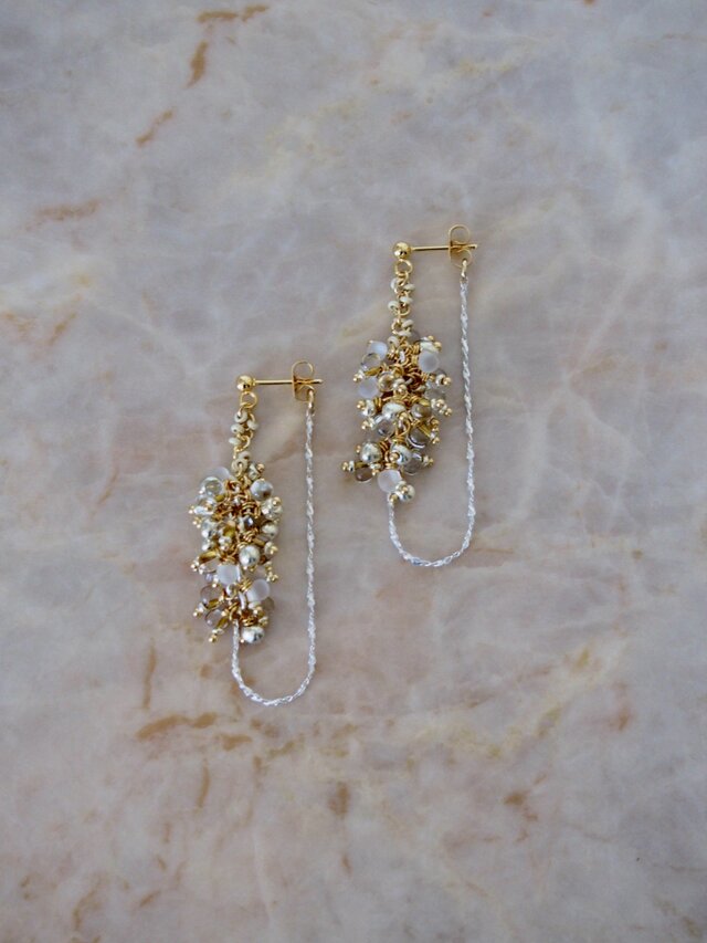 " Lupinus " - glass beads -