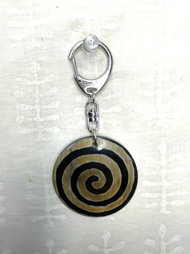 水牛角のキーホルダー(ナスカン)6Ｎ