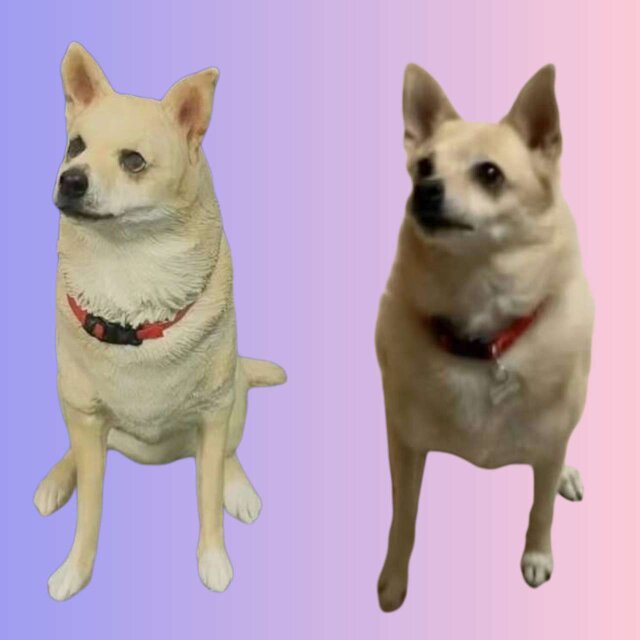 【受注作製】ペットギフト うちの子 写真入り 猫人形 フィギュア、名入れ 愛猫 肖像画 似顔絵❤ペットロス、誕生日、記念日