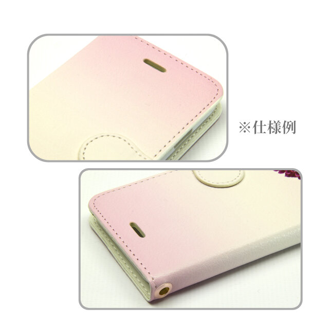 iPhone専用 手帳型スマホケース 【内側色：ホワイト仕様】カメラ