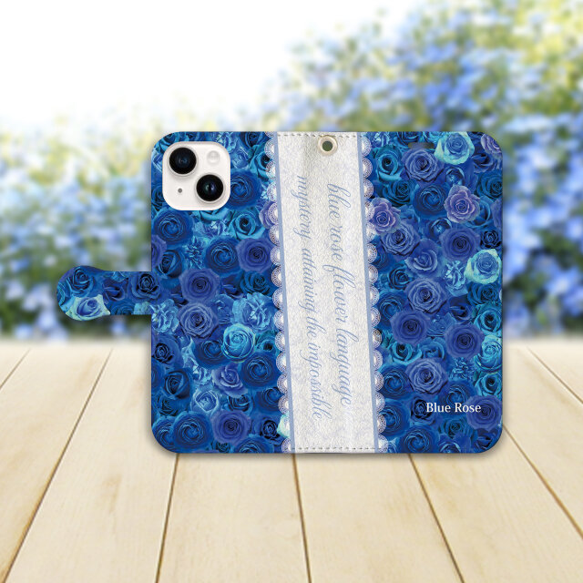 iPhone専用 手帳型スマホケース 【内側色：ホワイト仕様】カメラ穴有