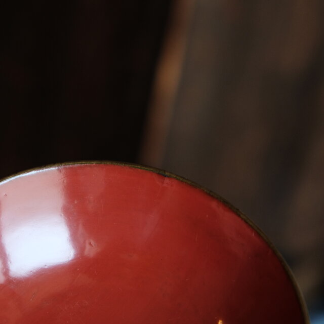 雀と稲穂◇緑で素敵。時代物 漆芸蒔絵蓋付椀 寿 漆器 骨董・antiques
