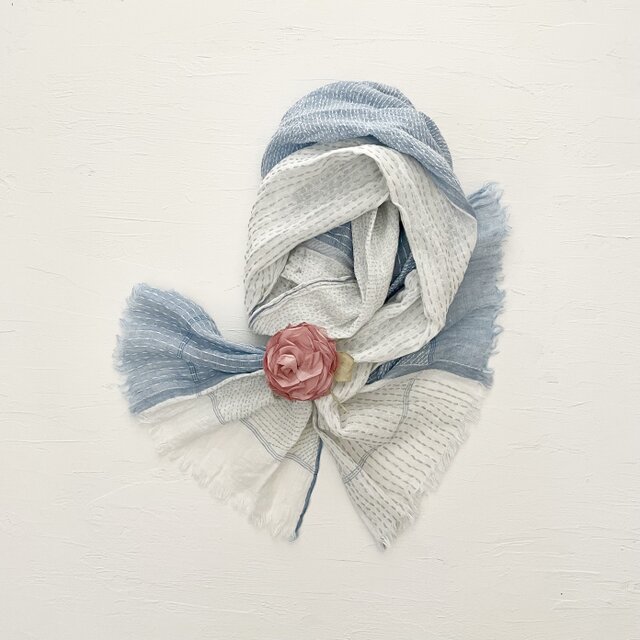 手染めの『絵のような薔薇』suMire-bouquet布花コサージュ 手染めの『絵のような薔薇』suMire-bouquet布花コサージュ
