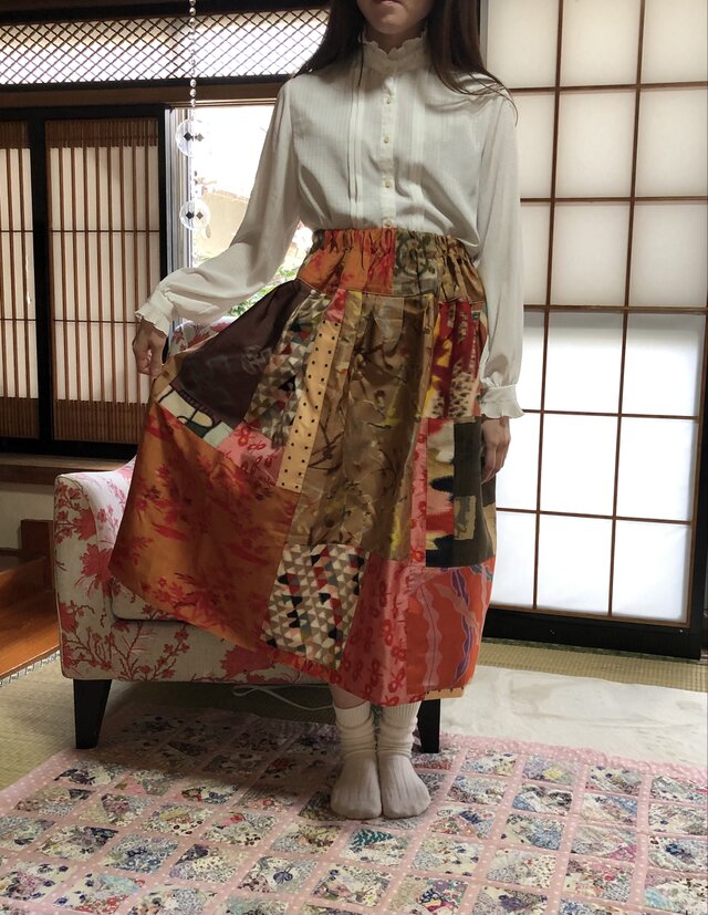 銘仙スカート何処か遠くへ