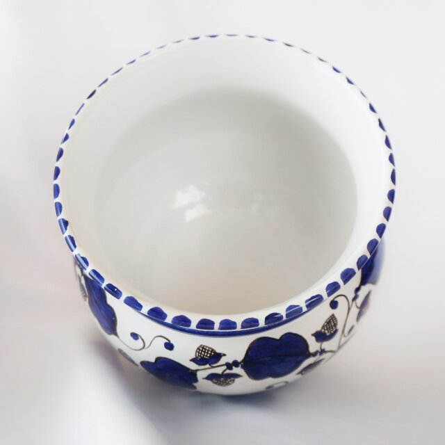 プランター 14cm CSP018 コバルトブルー マヨリカ焼き イタリア