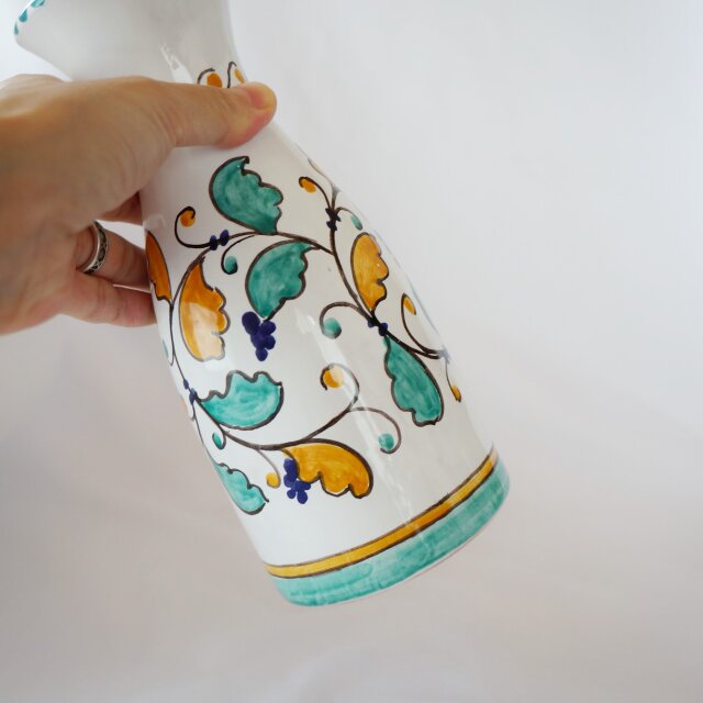 デキャンタ カラフェ BTG004 マヨリカ焼き イタリア陶器 フラワー