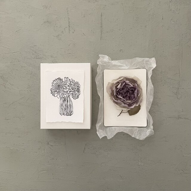 suMire-bouquet布花コサージュ『Grayish purple！』