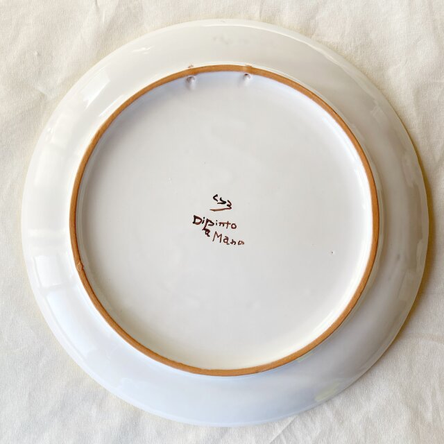 絵皿 26cm GEO037 マヨリカ焼き イタリア陶器 シチリア | iichi