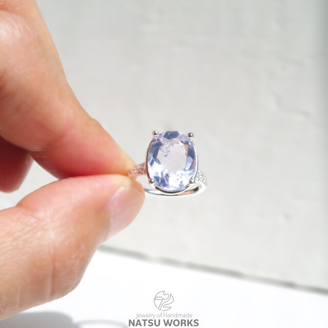ラベンダー クォーツ リング / Lavender Quartz Ring | iichi