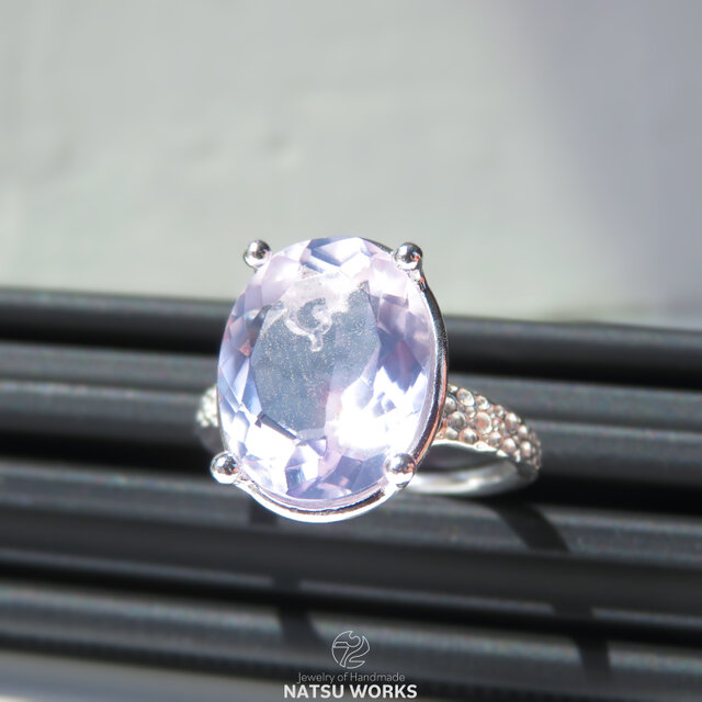 ラベンダー クォーツ リング / Lavender Quartz Ring | iichi 日々の