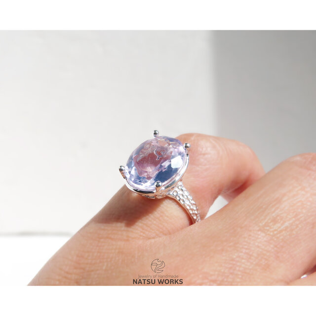 ラベンダー クォーツ リング / Lavender Quartz Ring | iichi 日々の